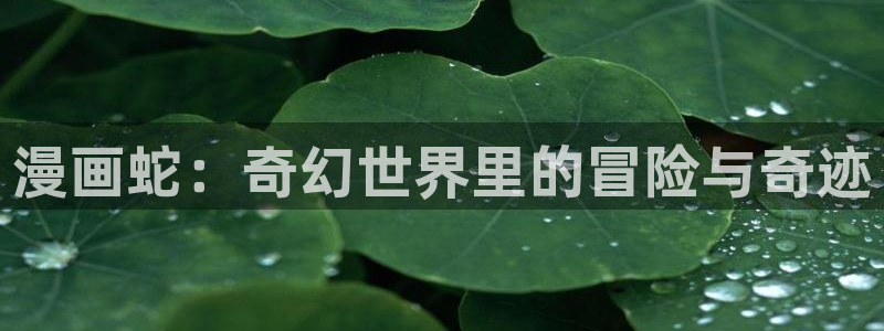 香蕉文化漫画在线观看：漫画蛇：奇幻世界里的冒险与奇迹